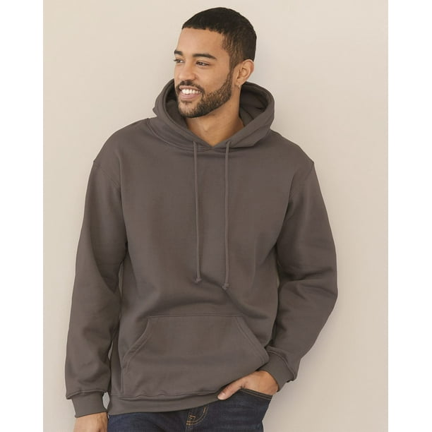Bayside Apparel USA-Made Hooded Sweatshirt L/Charcoal Heather Bayside Apparel USA-Made Hooded Sweatshirt L/Charcoal Heather